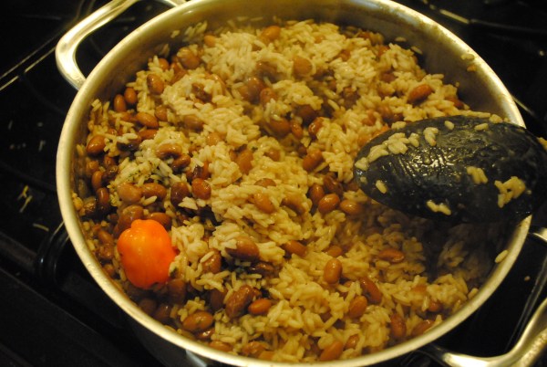Haitian rice and beans